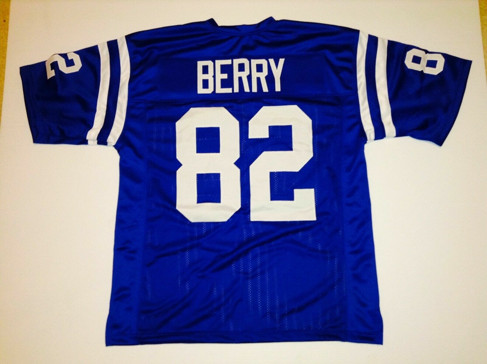 UNSIGNED CUSTOM Sewn Stitched Raymond Berry Blue Jersey
