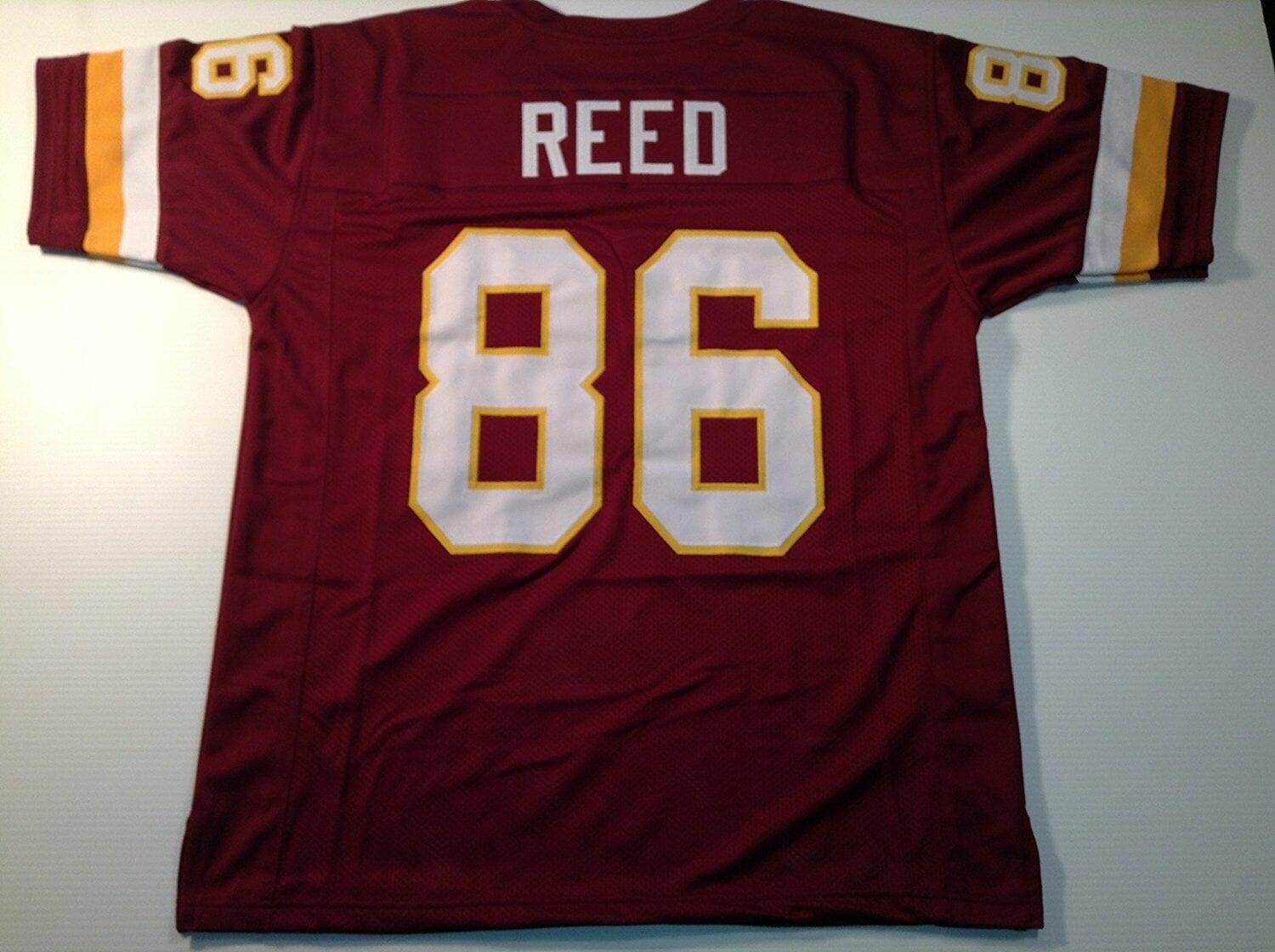 UNSIGNED CUSTOM Sewn Stitched Jordan Reed Burgundy Jersey