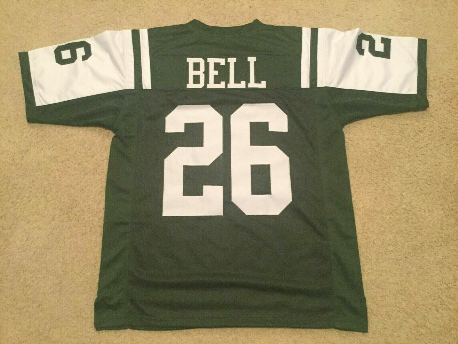 UNSIGNED CUSTOM Sewn Stitched Le'Veon Bell Green Jersey