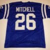 UNSIGNED CUSTOM Sewn Stitched Lydell Mitchell Blue Jersey