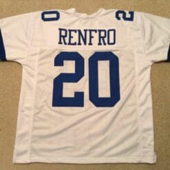 UNSIGNED CUSTOM Sewn Stitched Mel Renfro White Jersey