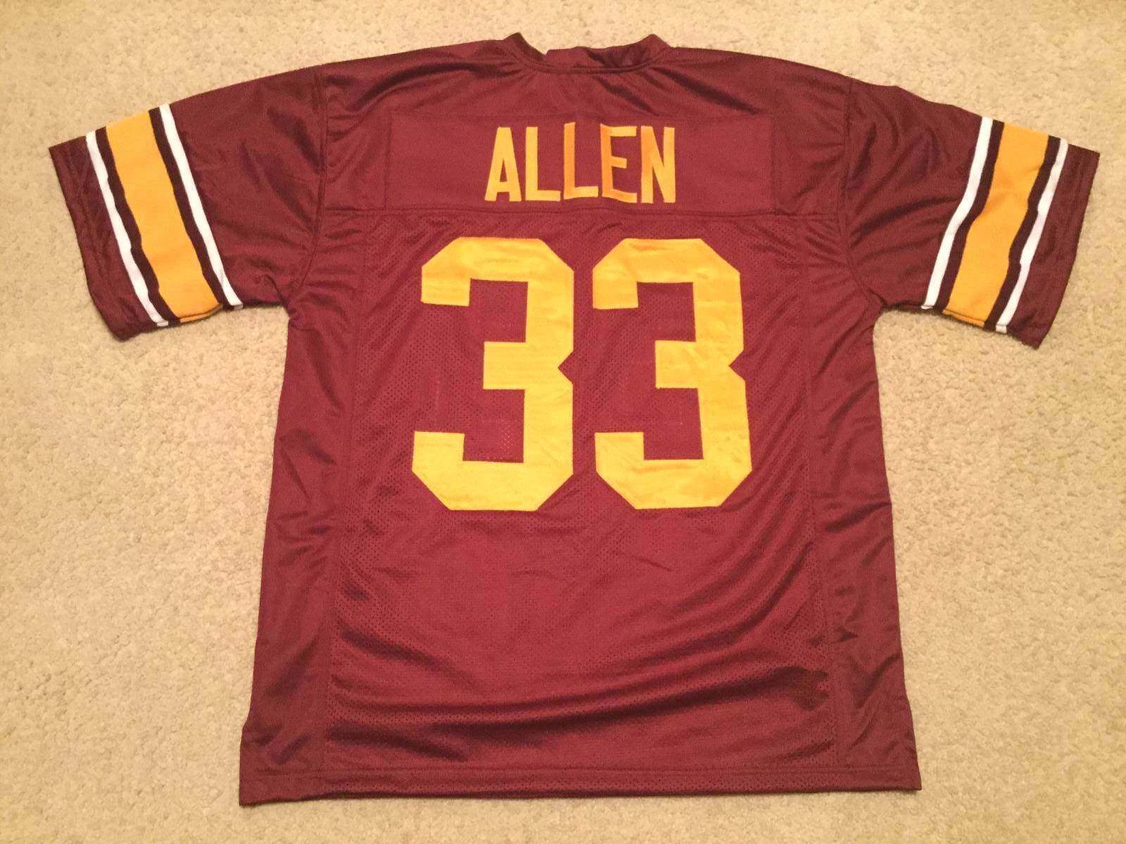 UNSIGNED CUSTOM Sewn Stitched Marcus Allen Cardinal Color Jersey