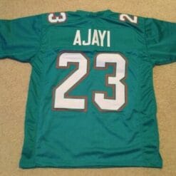 UNSIGNED CUSTOM Sewn Stitched Jay Ajayi Teal Jersey