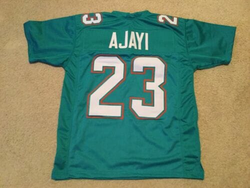 UNSIGNED CUSTOM Sewn Stitched Jay Ajayi Teal Jersey