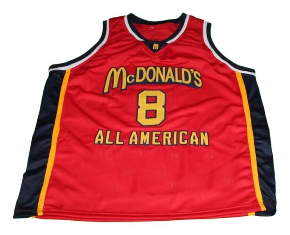 Kobe Bryant #8 McDonald's All American Basketball Jersey Red