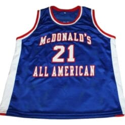 Kevin Garnett #21 McDonalds All American New Basketball Jersey Blue
