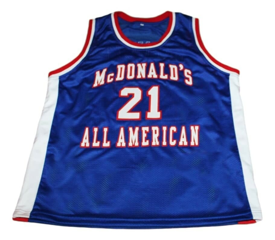 Kevin Garnett #21 McDonalds All American New Basketball Jersey Blue