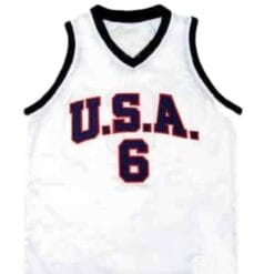 Lebron James #6 Team USA Basketball Jersey White