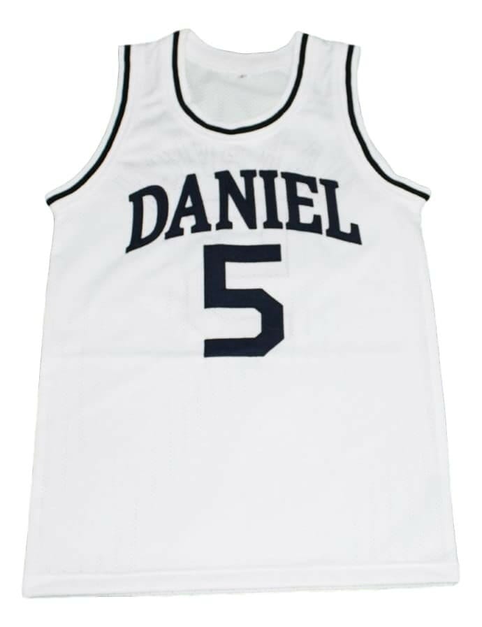 Pete Maravich #5 Daniel High School New Basketball Jersey White