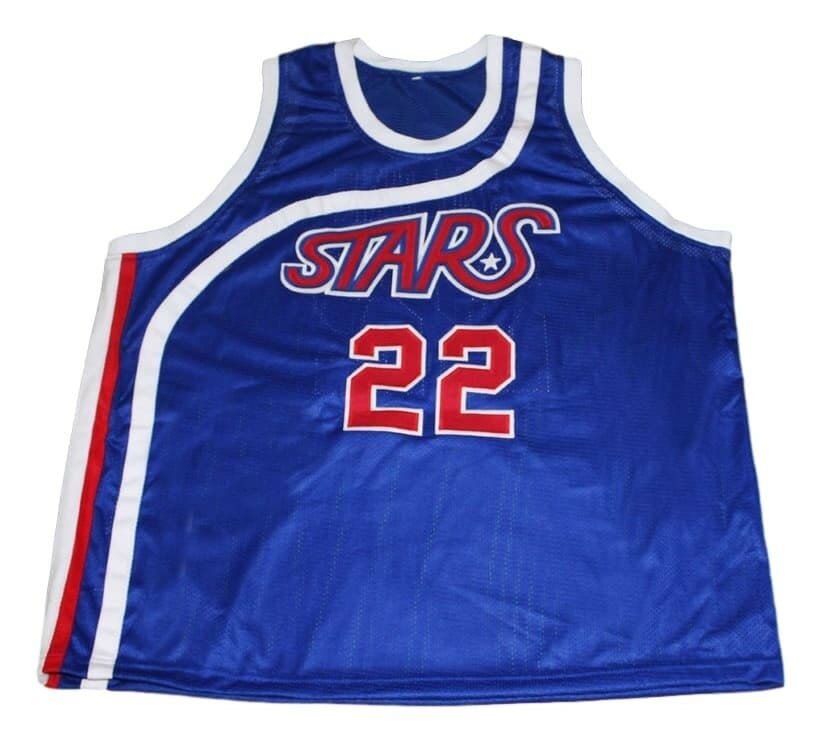 Moses Malone #22 Utah Stars Basketball Jersey Blue