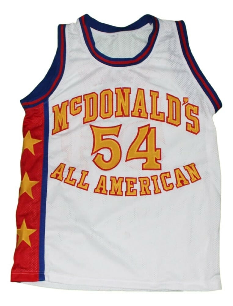 Kwame Brown #54 McDonald's All American Basketball Jersey White