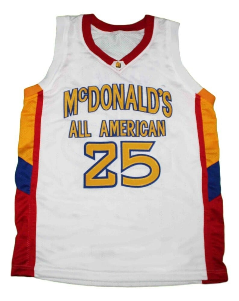 Derrick Rose #25 Basketball Jersey White