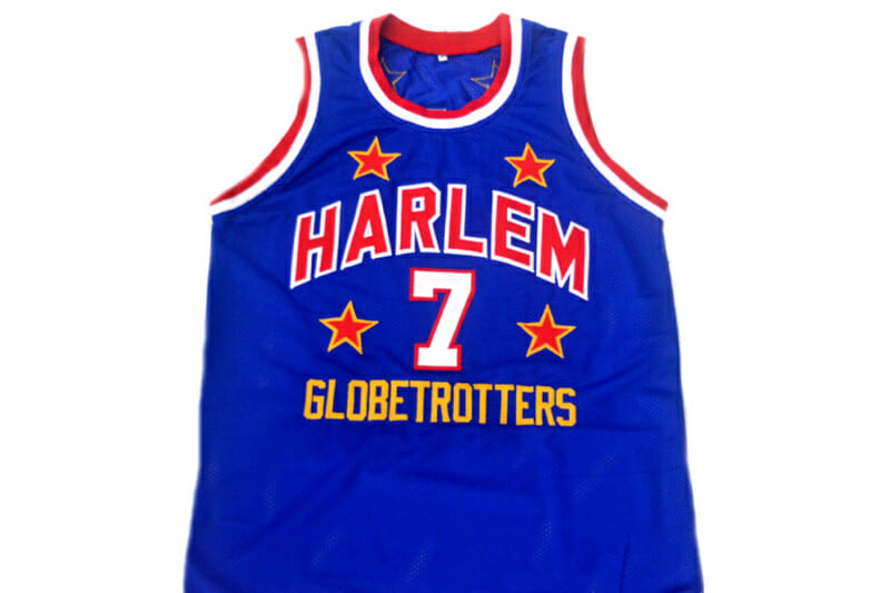Too Tall #7 Harlem Globetrotters Basketball Jersey Blue