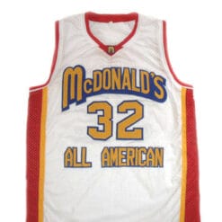 Lebron James #32 McDonald's All American Basketball Jersey White