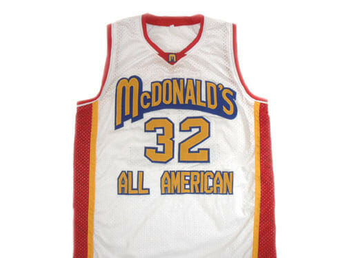 Lebron James #32 McDonald's All American Basketball Jersey White