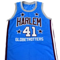 Sweet Lou #41 Harlem Globetrotters Basketball Jersey Light Blue
