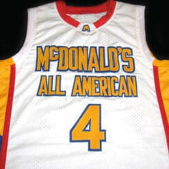 Jonny Flynn #4 McDonalds All American Basketball Jersey White
