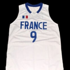 Tony Parker #9 Team France Basketball Jersey White