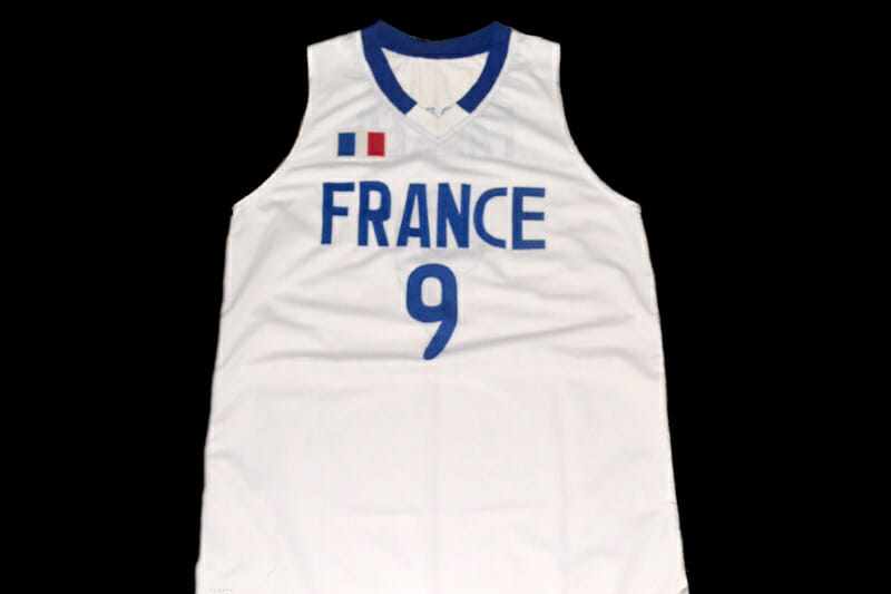 Tony Parker #9 Team France Basketball Jersey White