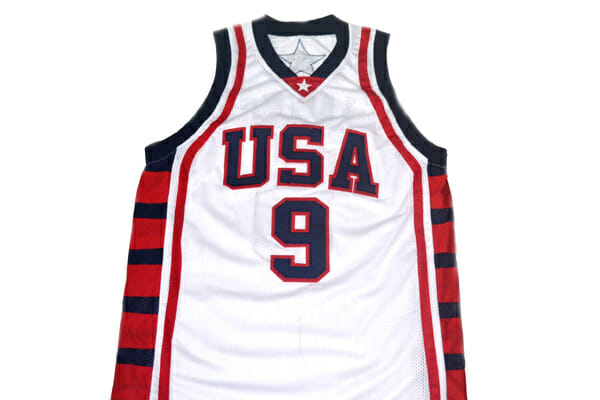 Lebron James #9 Team USA Basketball Jersey White