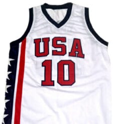 Mike Bibby #10 Team USA Basketball Jersey White