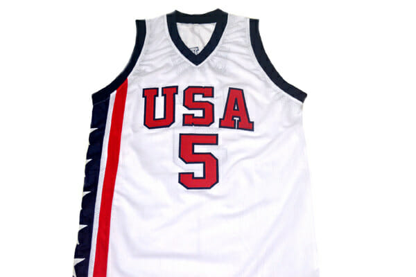 Jason Kidd #5 Team USA Basketball Jersey White