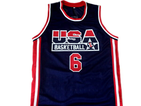 Derrick Coleman #6 Team USA Basketball Jersey Navy Blue