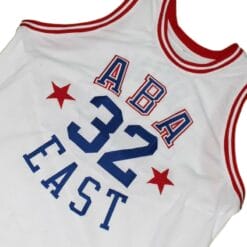 Julius Erving #32 ABA East Basketball Jersey White