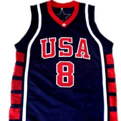 Carmelo Anthony #8 Team USA BasketBall Jersey Navy Blue