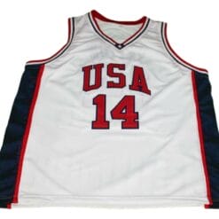 Gary Payton #14 Team USA Basketball Jersey White