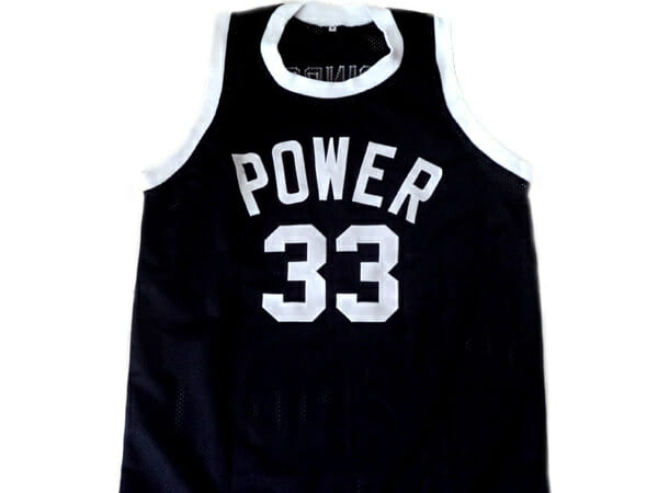 Alcindor #33 Power High School Abdul Jabbar Basketball Jersey Black