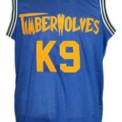 Air Bud K9 Timberwolves Basketball Jersey New Sewn Blue