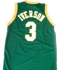 Allen Iverson #3 Bethel High School Basketball Jersey Green