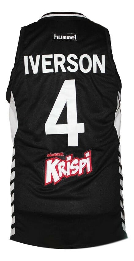 Allen Iverson Cola Turka Basketball Jersey New Sewn Black