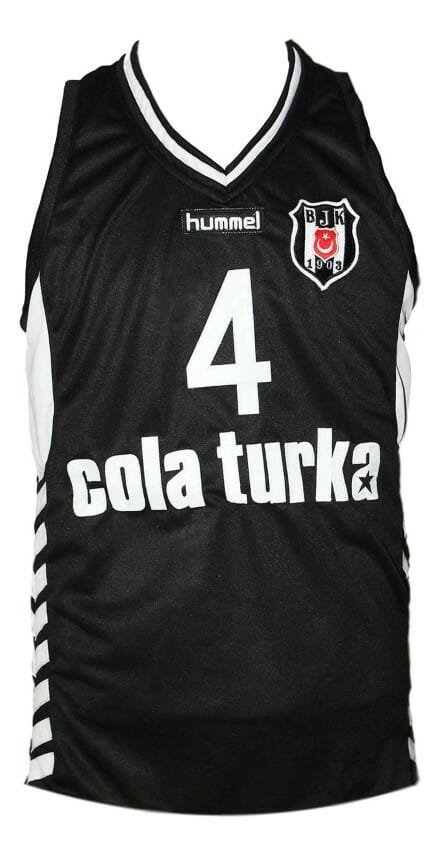 Allen Iverson Cola Turka Basketball Jersey New Sewn Black