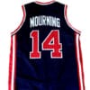Alonzo Mourning #14 Team USA Basketball Jersey Navy Blue