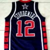 Amare Stoudemire #12 Team USA Basketball Jersey Navy Blue