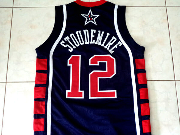 Amare Stoudemire #12 Team USA Basketball Jersey Navy Blue
