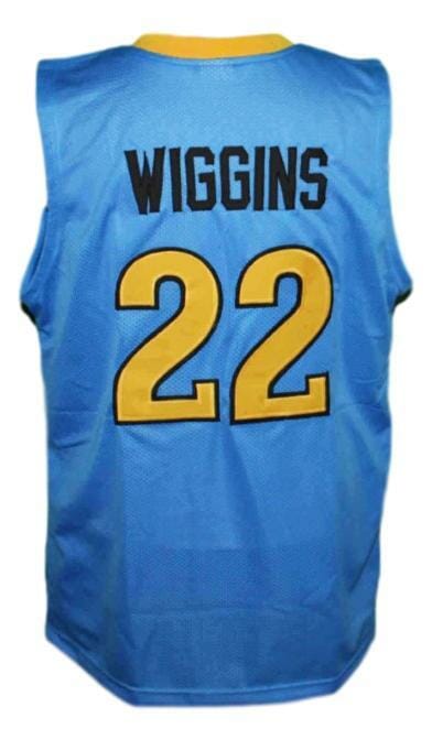 Andrew Wiggins #22 Huntington Prep Basketball Jersey Sewn Blue