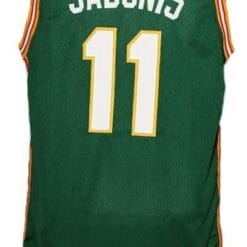 Arvydas Sabonis #11 Lietuva Custom Basketball Jersey New Sewn Green