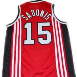 Arvydas Sabonis #15 CCCP Team Russia Basketball Jersey Red