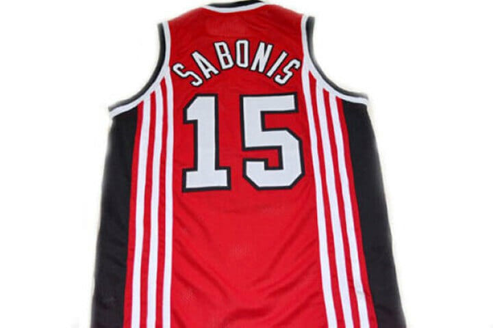 Arvydas Sabonis #15 CCCP Team Russia Basketball Jersey Red