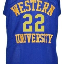 Butch Mcrae Western University Basketball Jersey Blue Chips Movie Blue