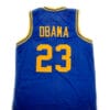 Barack Obama #23 Punahou High School Basketball Jersey Blue