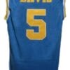 Baron Davis #5 Custom College Basketball Jersey New Sewn Blue
