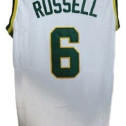Bill Russell #6 College Basketball Jersey Sewn White