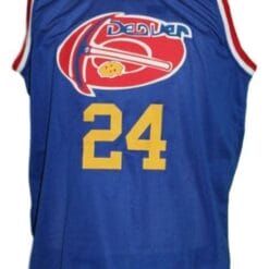 Bobby Jones #24 Denver Aba Retro Basketball Jersey New Sewn Blue