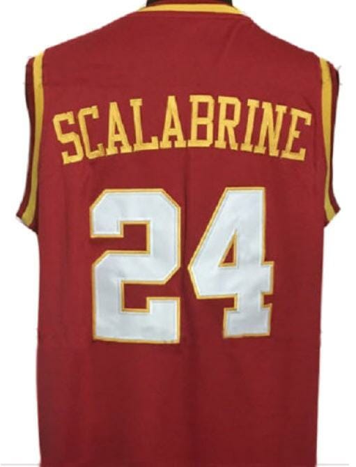 Brian Scalabrine College Basketball Jersey Sewn Maroon