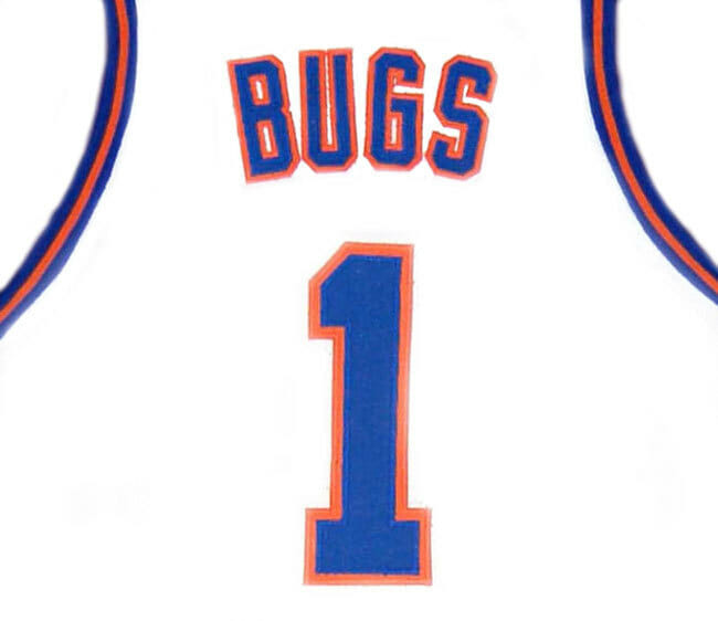 Bugs Bunny #1 Tune Squad Space Jam Movie Basketball Jersey White