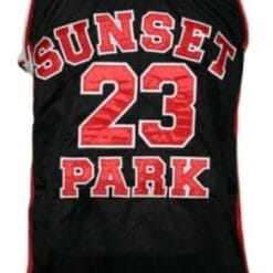 Busy-Bee #23 Sunset Park Movie Basketball Jersey New Sewn Black